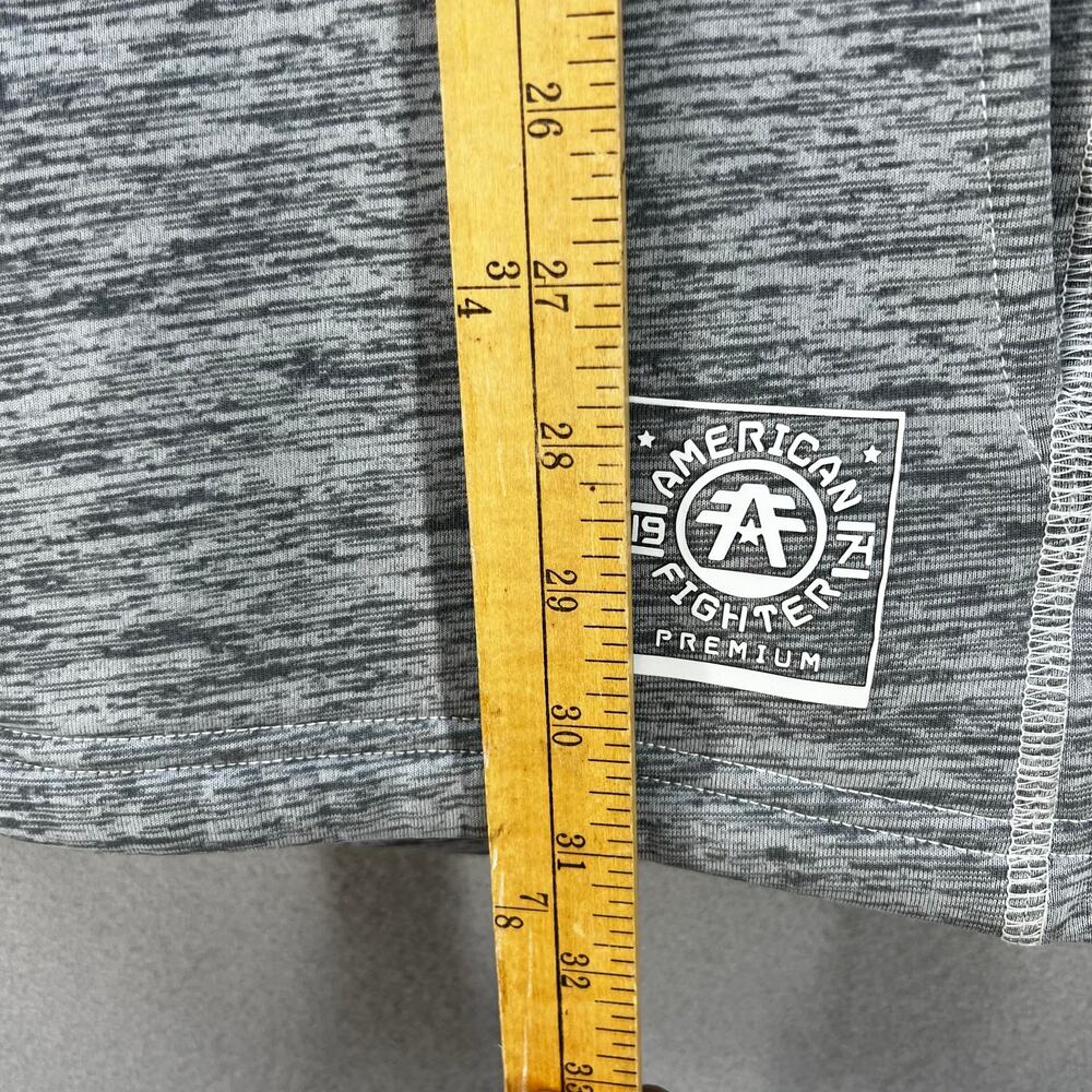 American Fighter Premium Hoodie Men's 2XL Grey Blue Graphic Logo Athletic Fit - Picture 11 of 11